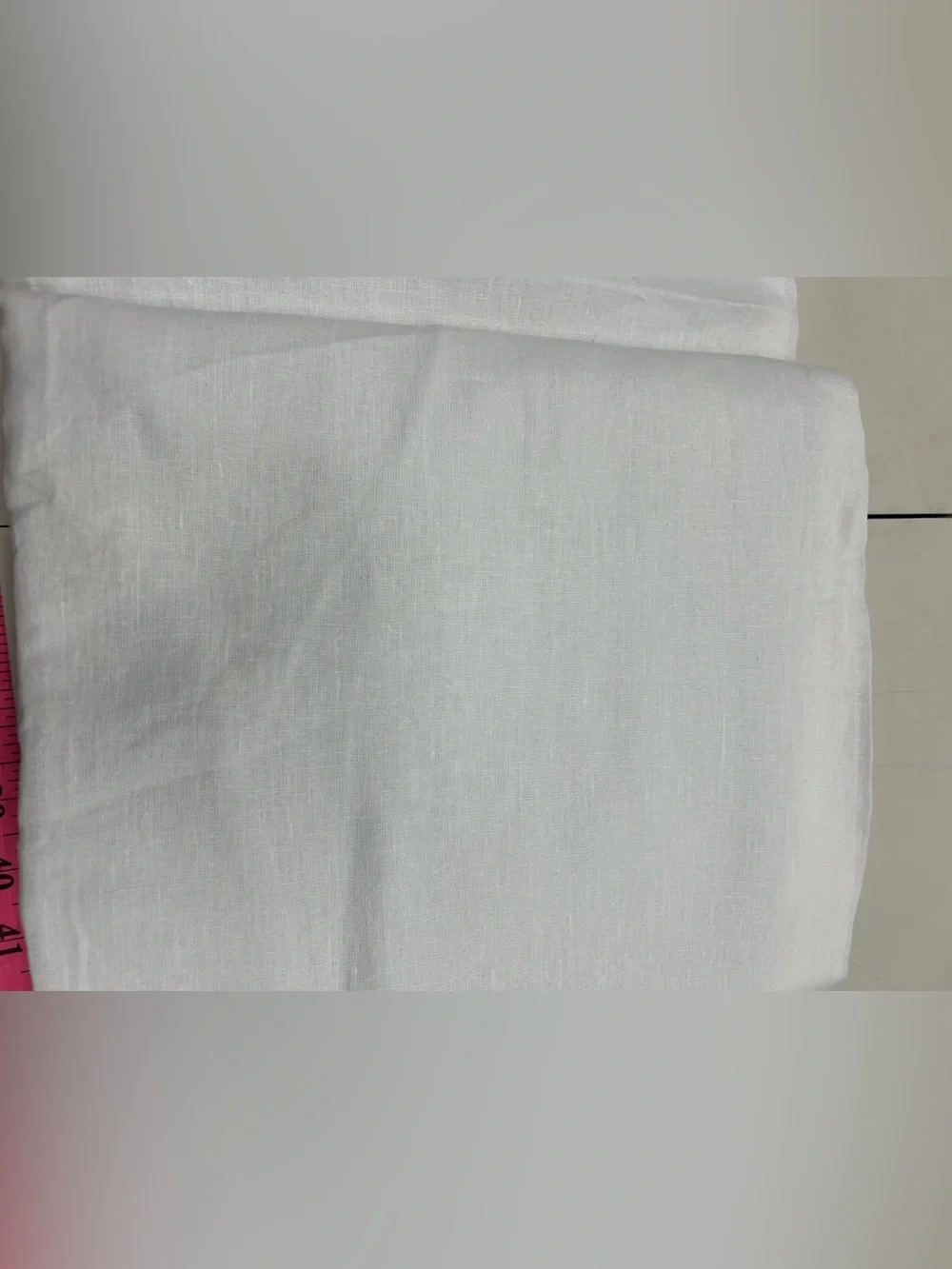 QUINCE 48x105 European Linen True Blackout Curtain White 8735